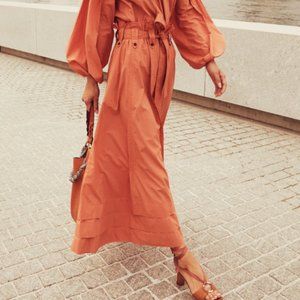 Dylan Skirt -Ulla Johnson Cotton poplin Size14 NWT